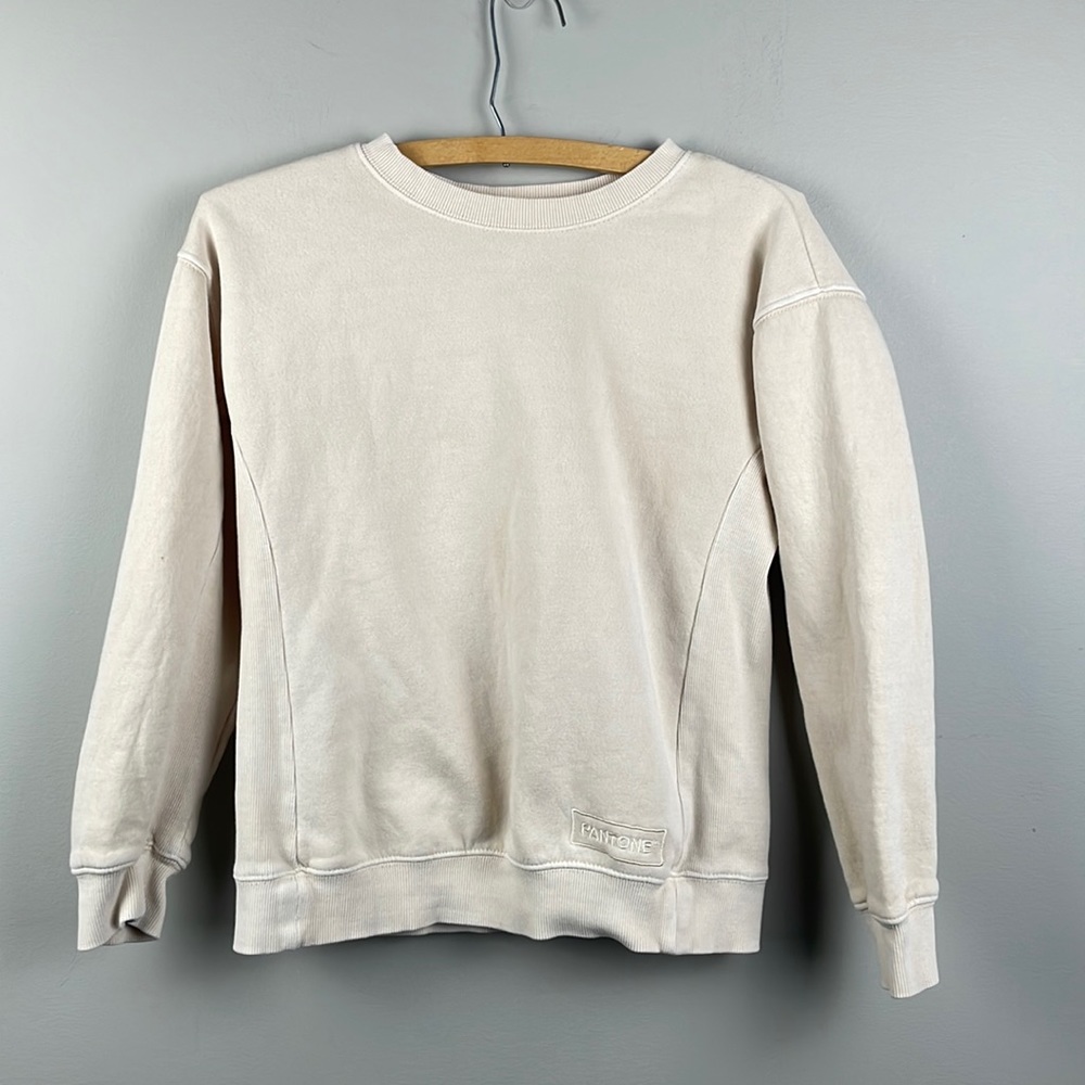 Forever 21 Pantone blush beige pink crew neck sweater youth medium